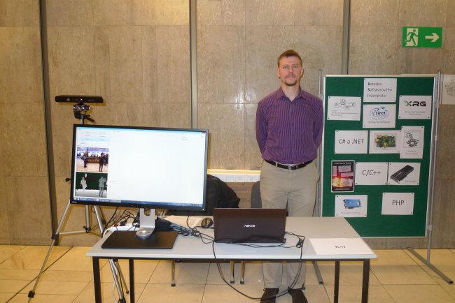 Photo of our presentation stand