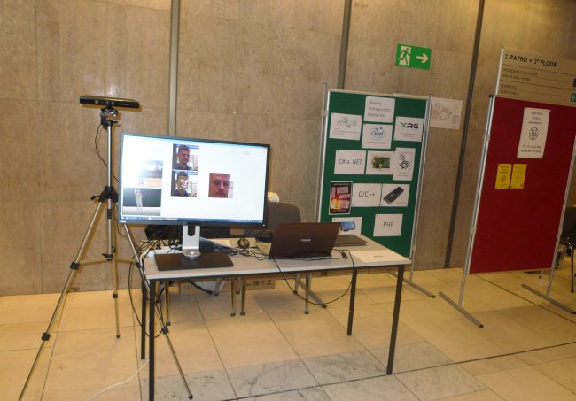 Photo of our presentation stand